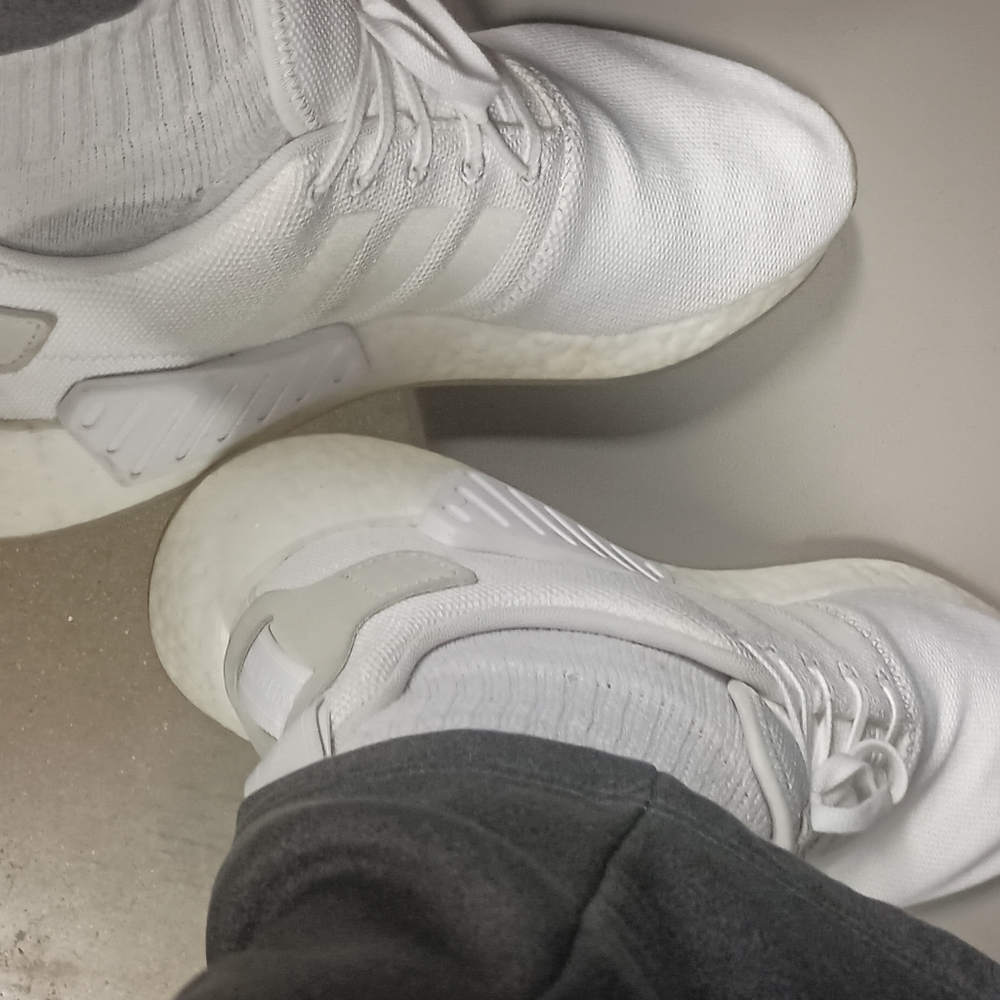 Adidas Nmd Boost R2 Triple White - image 4